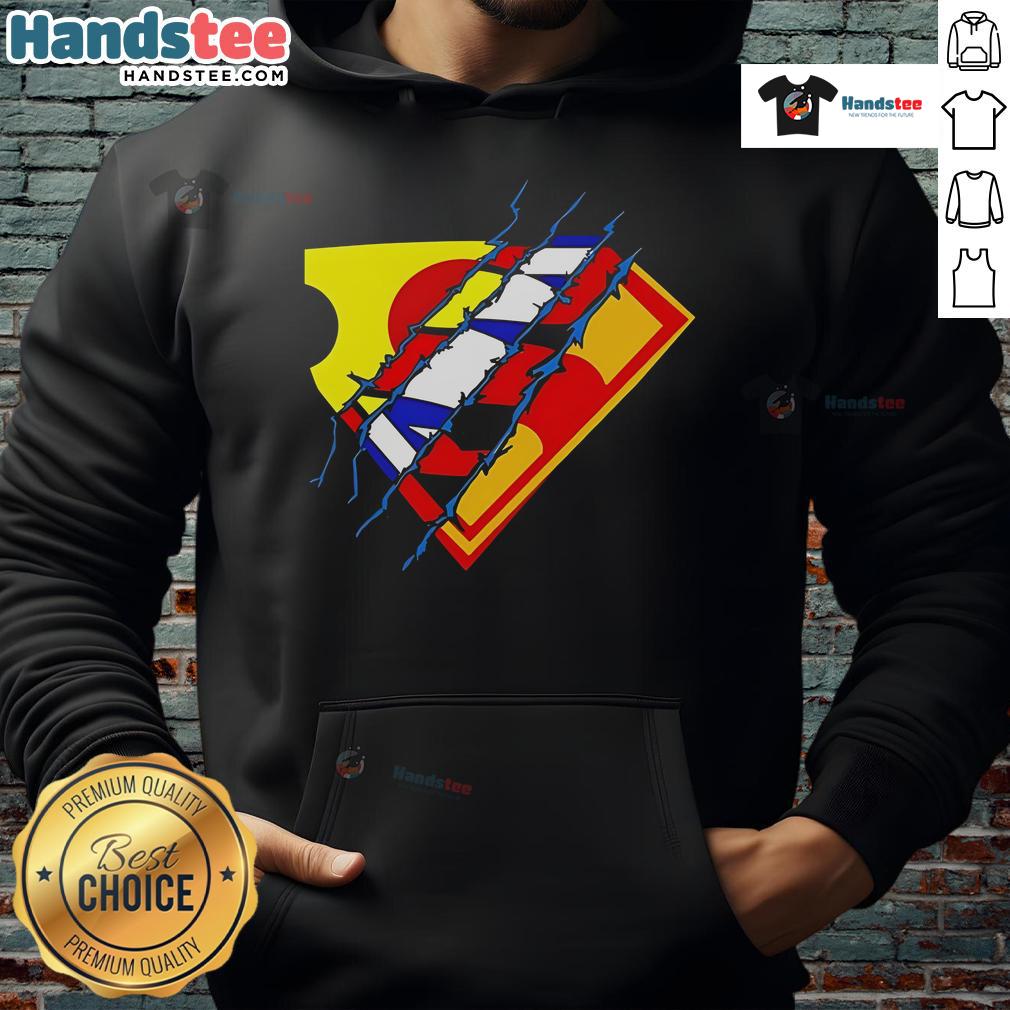 Nice Superman Premiere Logo Hoodie Alt Text: Stylish Nice Superman Premiere Logo Hoodie featuring vibrant colors and iconic superhero emblem, perfect for fans.