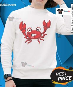 Alt Text: Nice Superstore Jerry Crabby Sweatshirt featuring a playful crab design, perfect for casual wear and ocean lovers.