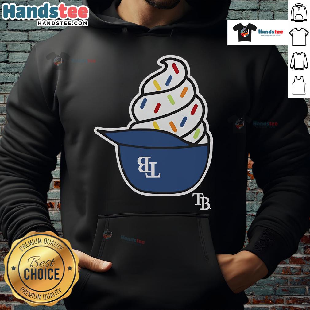 Nice Tampa Bay Rays Ice Cream Helmet Hoodie Nice Tampa Bay Rays ice cream helmet hoodie featuring vibrant team colors and logo, perfect for fans and collectors.