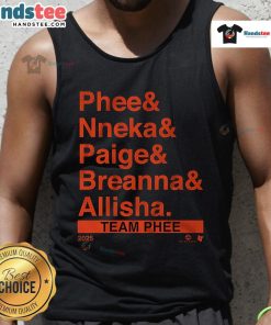 Nice Team Phee lineup showcasing stylish Ampersand tank tops in vibrant colors on display.