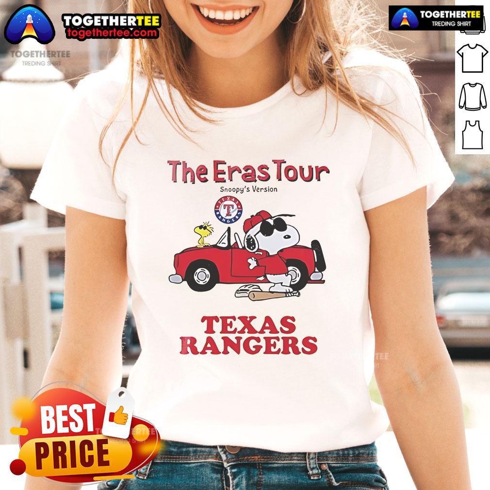 Nice Texas Rangers The Eras Tour Snoopy Ladies Tee Texas Rangers The Eras Tour Snoopy ladies tee featuring a stylish design perfect for fans and casual wear.
