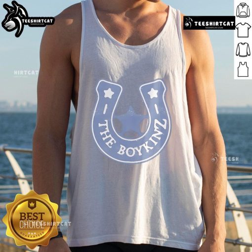 Nice The Boykinz Fell In Love With A Cowboy Horseshoe Tank Top featuring a stylish design and vibrant colors.