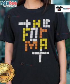 Nice The Format Blocks Ladies Tee featuring a stylish design and comfortable fit, perfect for casual outfits.