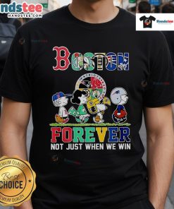 Nice The Peanuts Boston Sports Teams Crossing Forever T-Shirt - Show your support, not just when we win!