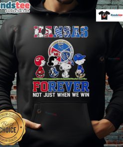 Nice The Peanuts Kansas Sports Teams hoodie featuring 'Crossing Forever Not Just When We Win' design.
