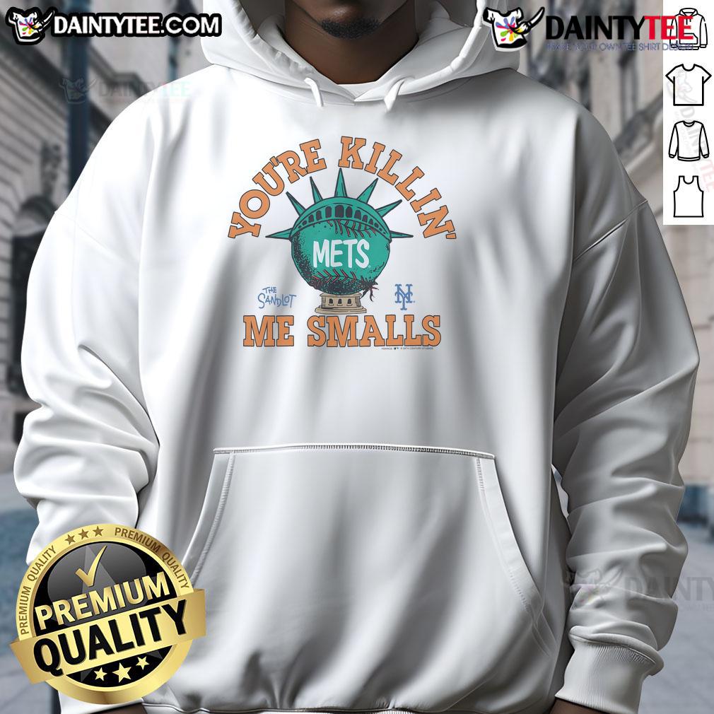 Nice The Sandlot X New York Mets Hoodie Nice The Sandlot X New York Mets Hoodie featuring iconic movie graphics and team colors, perfect for fans and fashion.