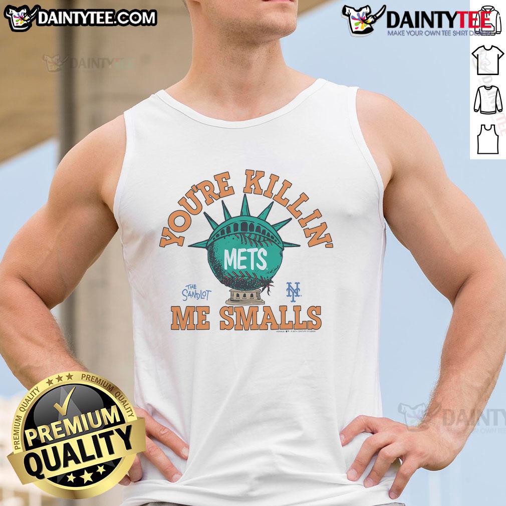 Nice The Sandlot X New York Mets Tank Top Nice The Sandlot x New York Mets tank top featuring a vintage design, perfect for baseball fans and summer outings.