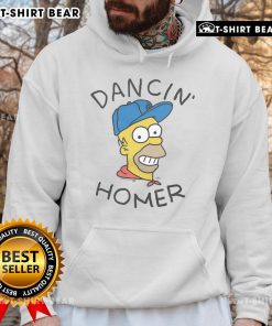 Alt Text: Dancin' Homer hoodie featuring a vibrant design from The Simpsons, perfect for fans of pop culture fashion.