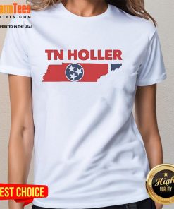 Nice TN Holler Tennessee State Ladies Tee in vibrant colors, perfect for showcasing Tennessee pride and style.