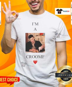 Alt Text: Nice Tom Blyth wearing I'M A Croomf T-Shirt, showcasing a trendy design perfect for fans of the actor.