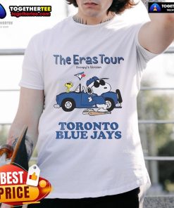 Nice Toronto Blue Jays The Eras Tour Snoopy T-Shirt featuring colorful graphics of Snoopy and team logo.