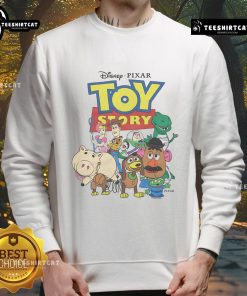 Cozy Nice Toy Story Characters Sweatshirt featuring iconic characters from the beloved animated film series.
