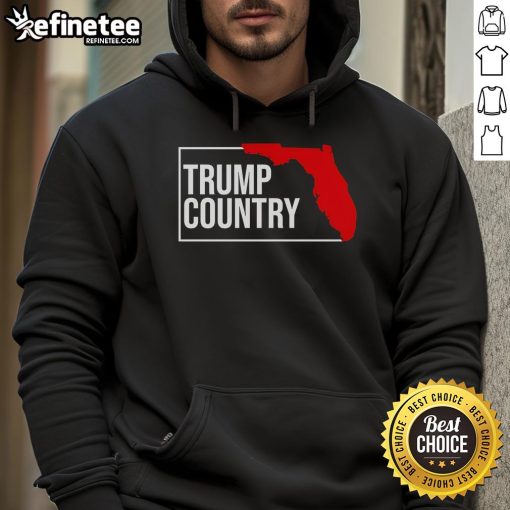 Florida State hoodie featuring a stylish 'Nice Trump Country' design, perfect for fans of Florida and Trump merchandise.