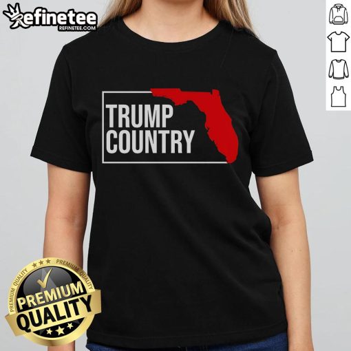 Nice Trump Country Florida State Ladies Tee featuring a stylish design and vibrant colors for Trump supporters in Florida.
