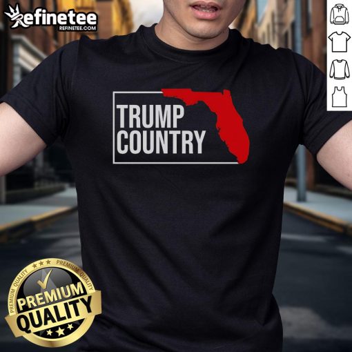 Nice Trump Country Florida State T-Shirt featuring bold graphics and vibrant colors, perfect for supporters in Florida.
