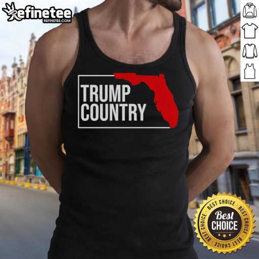 Nice Trump Country Florida State Tank Top featuring bold graphics, perfect for summer outings and patriotic events.