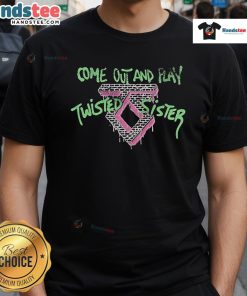 Nice Twisted Sister Come Out And Play T-Shirt featuring bold graphics and vibrant colors for fans of classic rock.