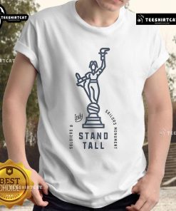 Nice Visit Indy Soldiers and Sailors Monument Stand Tall T-Shirt featuring a vibrant graphic of the iconic monument.