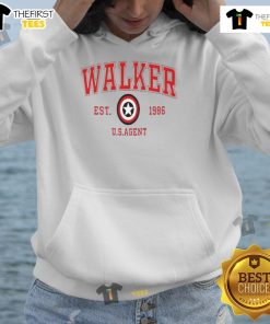 Nice Walker Est 1996 US Agent Hoodie in black, featuring a stylish design perfect for Marvel fans and casual wear.