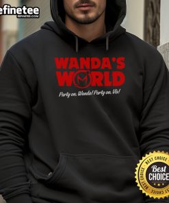 Nice Wanda's World Party On Wanda Party On Vis hoodie featuring colorful designs and vibrant graphics for a fun look.