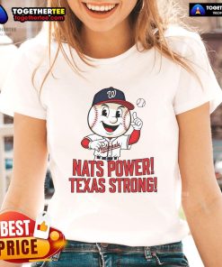 Nice Washington Nationals Nats Power Texas Strong Ladies Tee in vibrant colors, perfect for fans and casual wear.