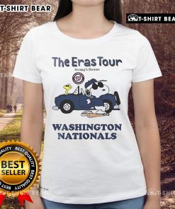 Nice Washington Nationals The Eras Tour Snoopy Ladies Tee featuring vibrant graphics and a comfortable fit for fans.