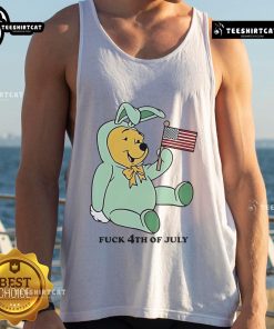 Alt Text: Colorful 4th of July 2025 tank top featuring a fun Winnie the Pooh design for festive summer celebrations.