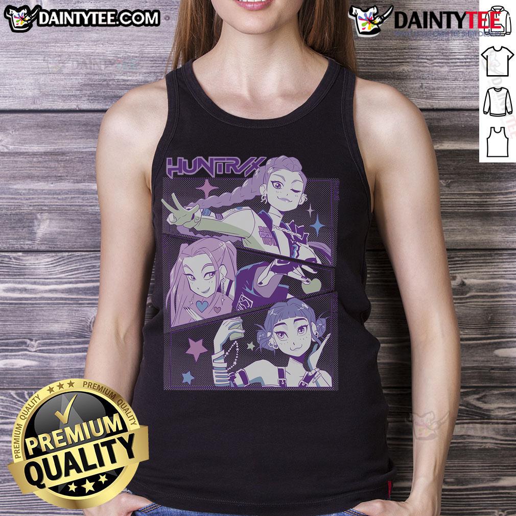 Awesome Kpop Demon Hunters Huntrix Tank Top Awesome K-Pop Demon Hunters Huntrix tank top featuring vibrant graphics and a stylish design for fans.