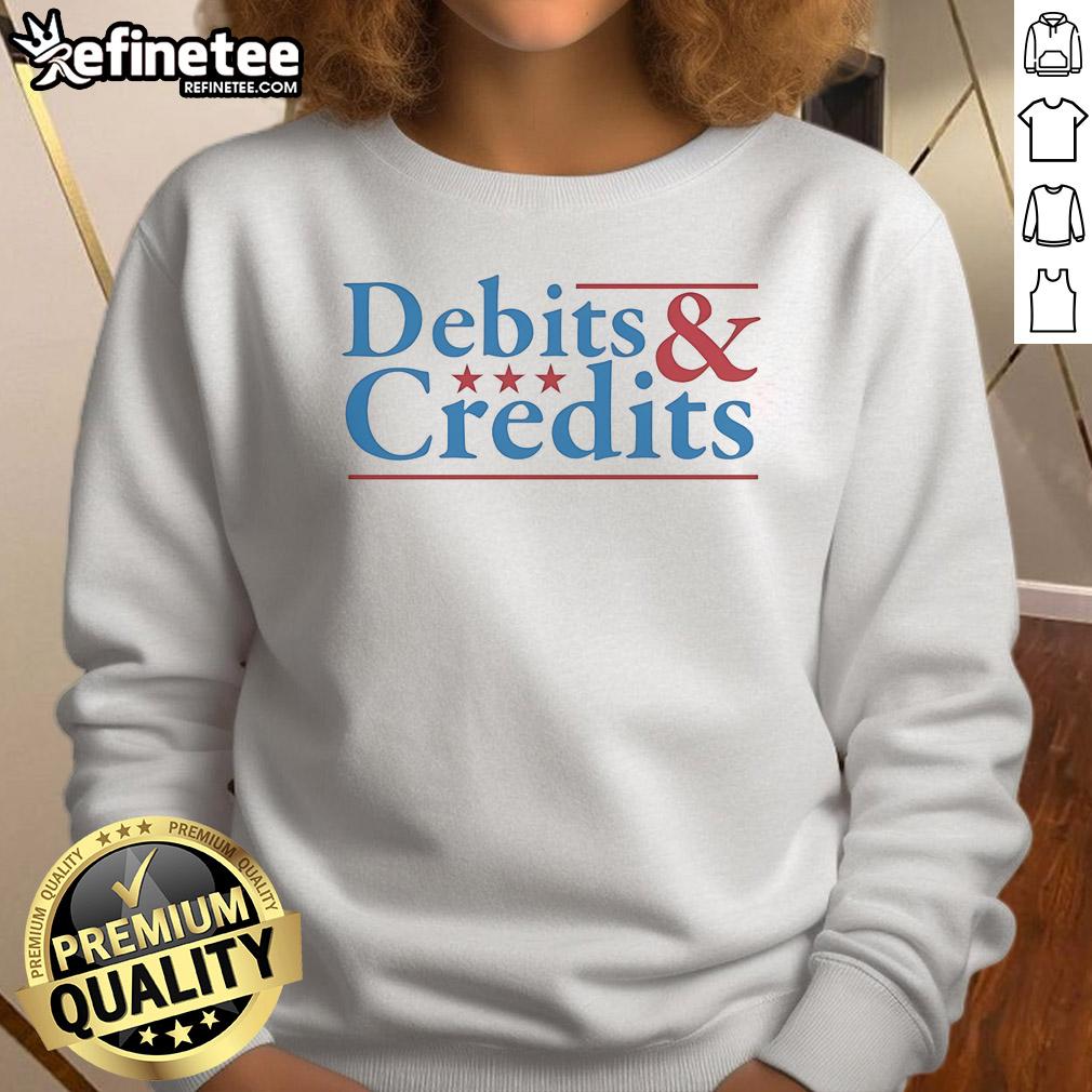 Officail Debits And Credits Logo Sweatshirt Official Debits and Credits logo sweatshirt featuring stylish design and comfortable fit for finance enthusiasts.