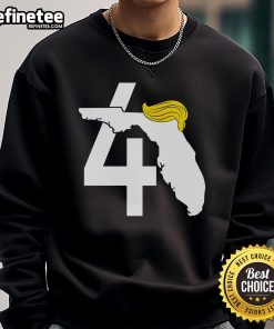 Official 47th President Donald Trump Florida State sweatshirt featuring bold design and vibrant colors for supporters.