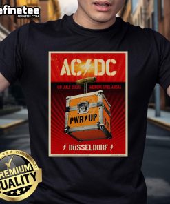 AC/DC July 8, 2025, Merkur Spiel-Arena Dsseldorf Germany Poster T-Shirt featuring iconic rock band design.