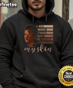 Official Africa American hoodie featuring 'I Am More Than Just The Color Of My Skin' message in vibrant design.