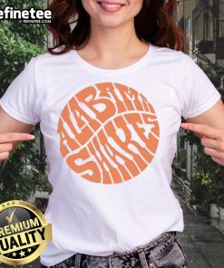 Official Alabama Shakes Circle Logo Ladies Tee featuring vibrant logo design on a stylish women's shirt.