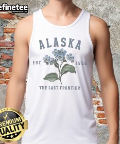 Official-Alaska-The-Last-Frontier-Forget-Me-Not-Flower-Graphic-Tank-Top