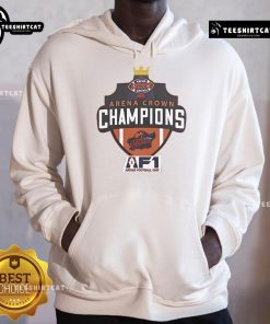 Official Albany Empire 2025 Arenabowl Champions F1 Hoodie in stylish design, perfect for fans and collectors.