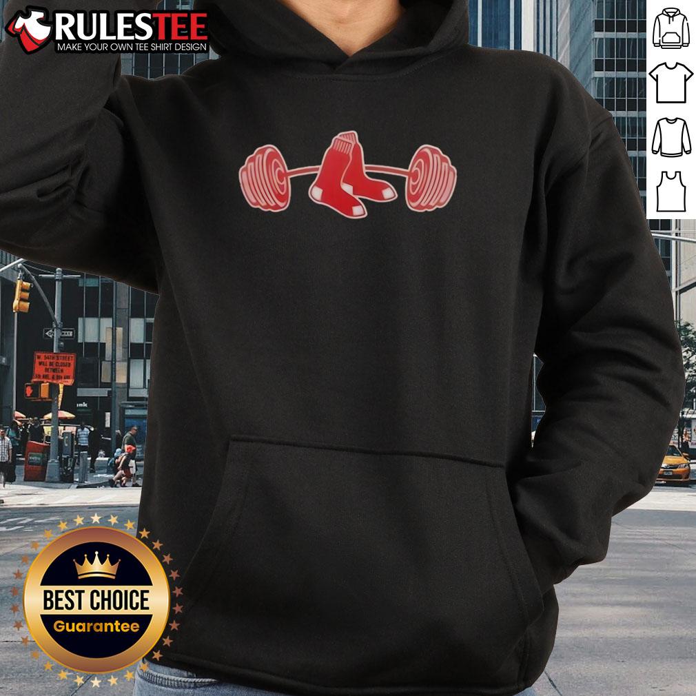 Official Alex Cora Gym Red Sox Look Stronger Hoodie Alt Text: Official Alex Cora Gym Red Sox Look Stronger Hoodie in red featuring team logo and modern athletic design.