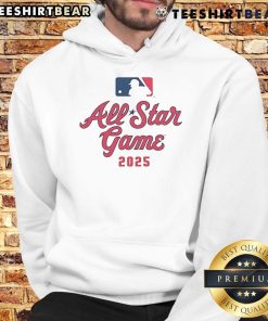 2025 MLB All-Star Game logo on a stylish hoodie, perfect for fans celebrating the official event.