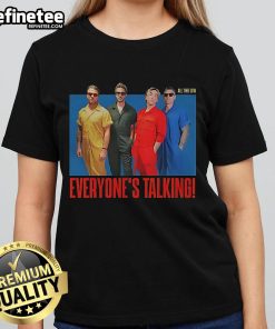Official All Time Low Everyone's Talking Ladies Tee featuring vibrant design and stylish fit for fans of the band.