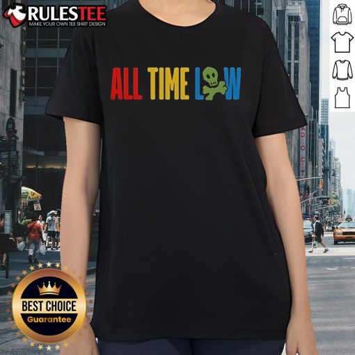 Official All Time Low Logo 2025 Ladies Tee featuring a stylish design perfect for fans of the band.