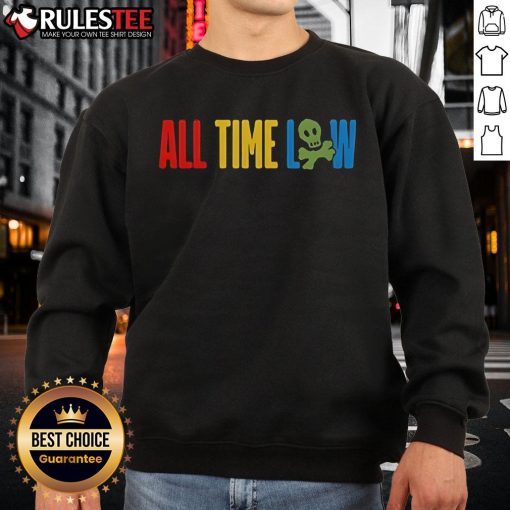 Official All Time Low Logo 2025 Sweatshirt featuring a bold graphic design and comfortable fit for fans.