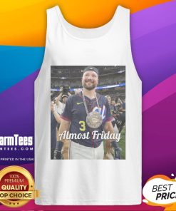 Official Almost Friday Raleigh Homerun Derby Tank Top featuring a stylish design for baseball fans and summer wear.