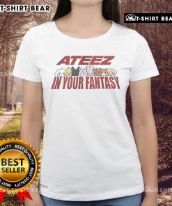 Official Aniteez ATEEZ In Your Fantasy Tour ladies tee featuring vibrant graphics and comfortable fit for fans.