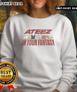 Official Aniteez ATEEZ In Your Fantasy Tour sweatshirt featuring vibrant graphics and stylish design for fans.