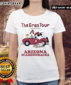 Official Arizona Diamondbacks The Eras Tour Snoopy Ladies Tee featuring a stylish design for female fans.