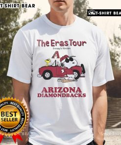 Alt Text: Official Arizona Diamondbacks The Eras Tour Snoopy T-Shirt featuring vibrant graphics and team logo for fans.