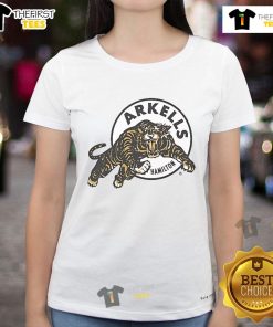 Official Arkells Hamilton Ti-Cat Rally ladies tee showcasing vibrant design and team spirit for fans.