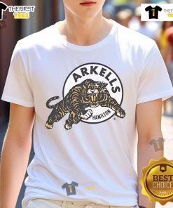 Official Arkells Hamilton Ti-Cat Rally T-Shirt featuring bold graphics and team colors perfect for fans and events.