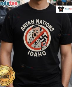 Official Aryan Nations Idaho T-Shirt featuring tribute to 2 firefighters killed in the line of duty.
