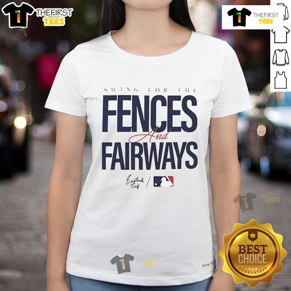 Official Atlanta Braves Eastside Golf 2025 MLB Swing For The Fences And Fairways Ladies-Tee Official Atlanta Braves Eastside Golf 2025 MLB Ladies Tee featuring stylish design for golf fans and baseball enthusiasts.