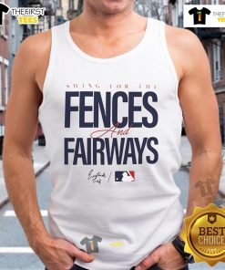 Official Atlanta Braves Eastside Golf 2025 MLB Swing for the Fences and Fairways tank top in vibrant colors.